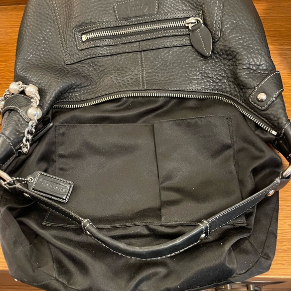 Coach Penelope 2010 Black Pebbled Leather Shoulder Bag - Picture 11 of 11